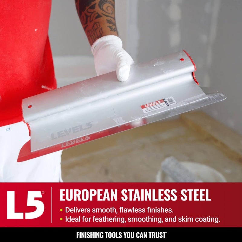 Level-5 LEVEL5 7-Inch Skimming Blade | Precision 0.3mm German Stainless Steel Blade Insert (Replaceable), Ergonomic Aluminum Blade Profile | 4-907 - Image 2